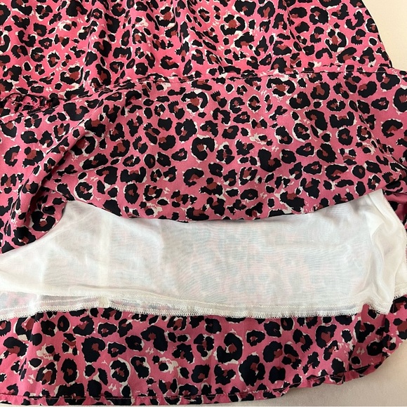 Uncle Frank Pink Leopard Print Sleeveless Dress High Neck Animal Print Size XS - Picture 9 of 12